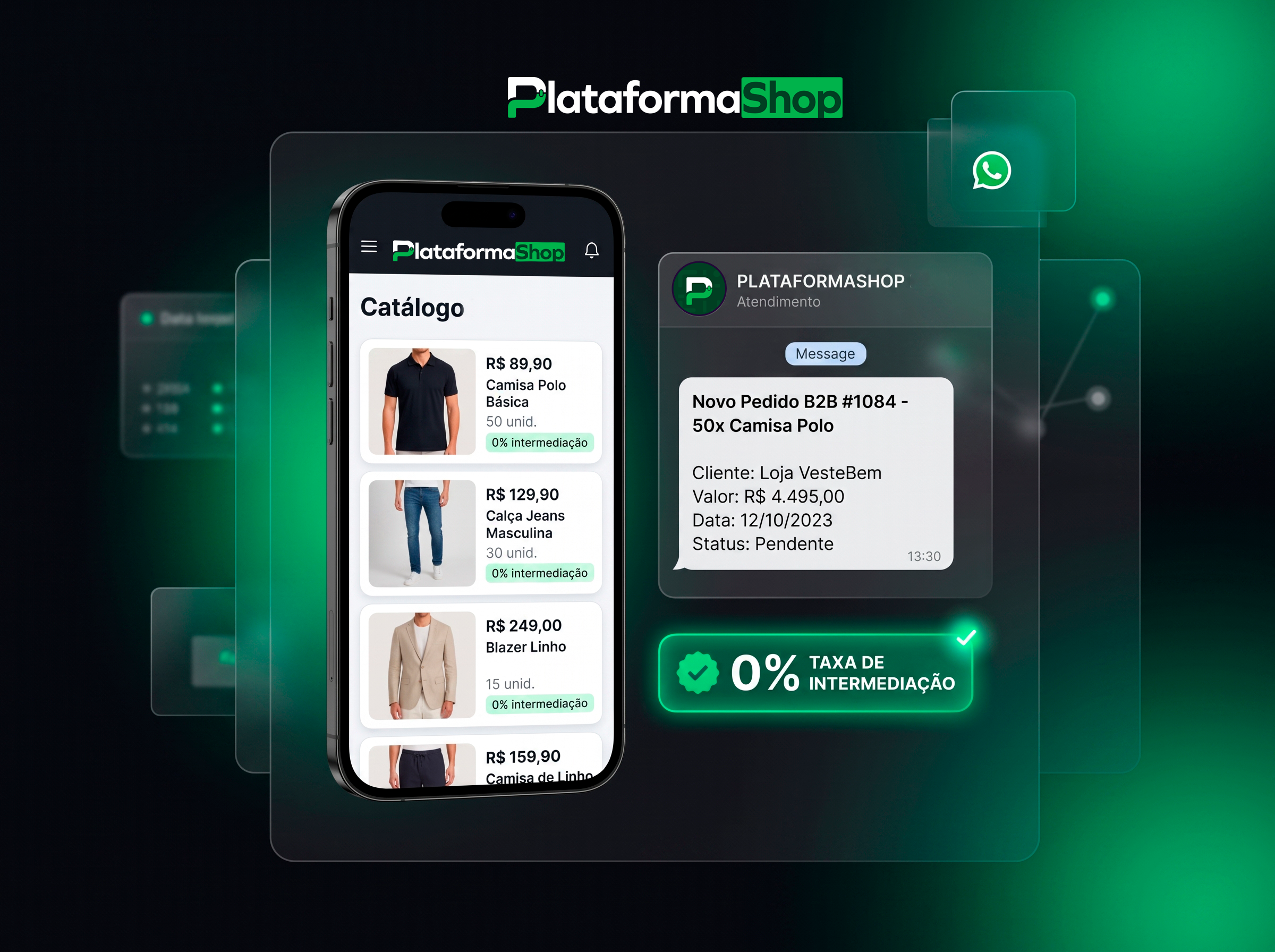 Taxa Zero nas Vendas - Modo Escuro